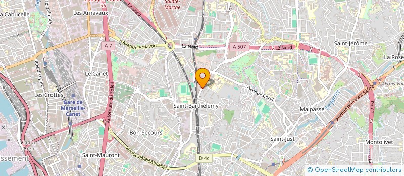 localisation de l'entreprise MONSIEUR ALLAOUA RAHOUADJ à MARSEILLE
