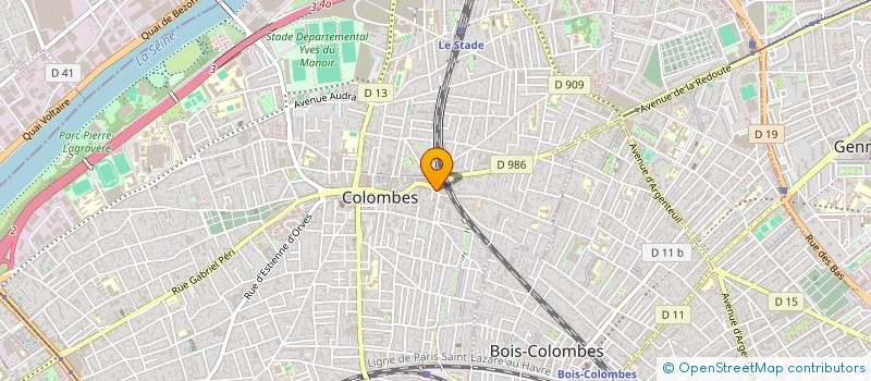 localisation de l'entreprise MONSIEUR ALLAOUI AHMED BEN SAID BACHIR à COLOMBES