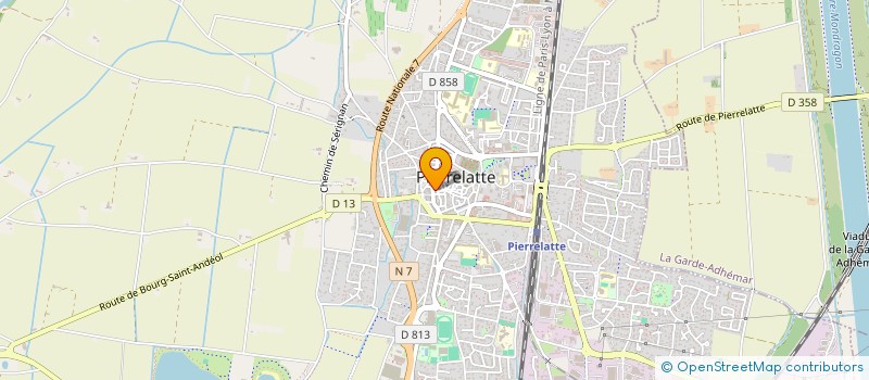 localisation de l'entreprise MONSIEUR ALLASSANE KONE  PIERRELATTE