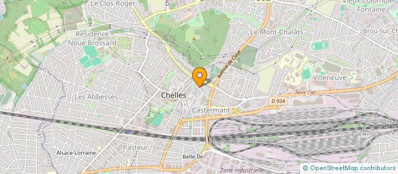 localisation de l'entreprise MONSIEUR ALLAWA ABBAS  CHELLES