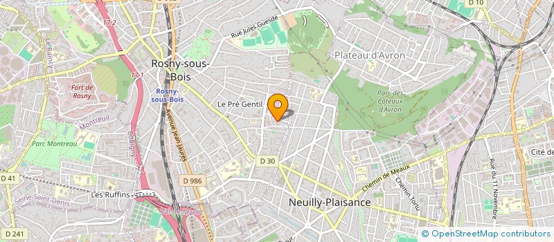 localisation de l'entreprise MONSIEUR ALLEGRESSE BASIKILA à ROSNY-SOUS-BOIS