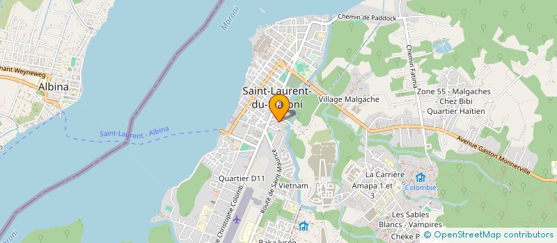 localisation de l'entreprise MONSIEUR ALLIAN AJENOE à SAINT-LAURENT-DU-MARONI