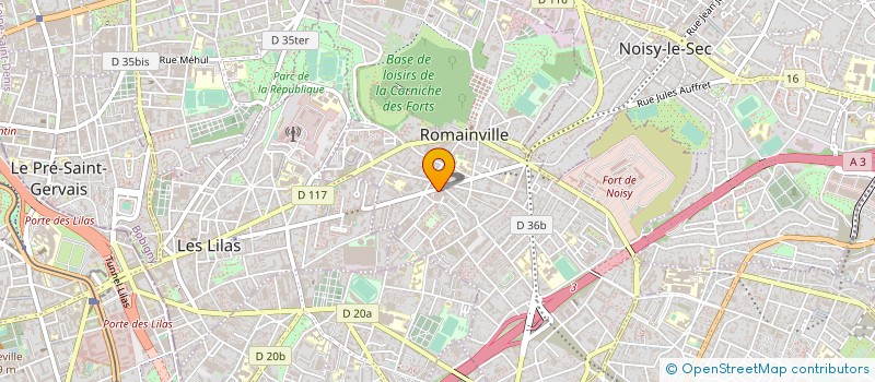 localisation de l'entreprise MONSIEUR ALLON AZRIA à ROMAINVILLE
