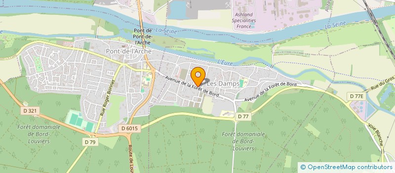 localisation de l'entreprise MONSIEUR ALLY AJMI  LES DAMPS