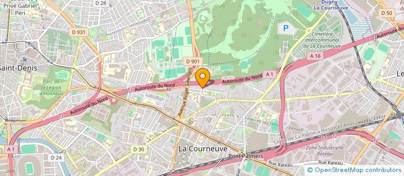 localisation de l'entreprise MONSIEUR ALMAMY DRAME à LA COURNEUVE