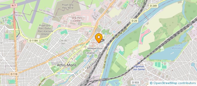localisation de l'entreprise MONSIEUR ALMERINDO DIONISIO ALVES à ATHIS-MONS