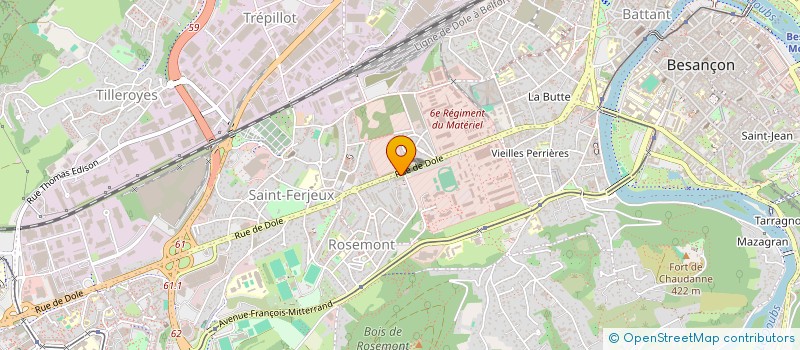 localisation de l'entreprise MONSIEUR ALMIN FAFULOVIC  BESANCON