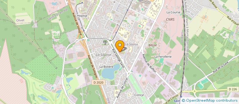 localisation de l'entreprise MONSIEUR ALOIS BAHU  ORLEANS