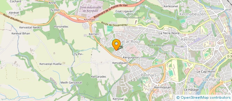 localisation de l'entreprise MONSIEUR ALOIS CARIOU  QUIMPER