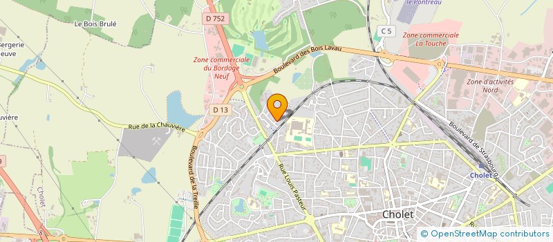 localisation de l'entreprise MONSIEUR ALOIS CHARPENTIER à CHOLET
