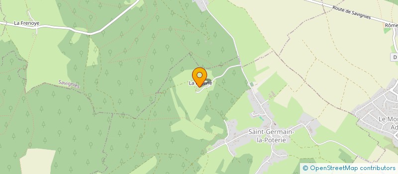 localisation de l'entreprise MONSIEUR ALOIS GROMARD  SAINT-GERMAIN-LA-POTERIE