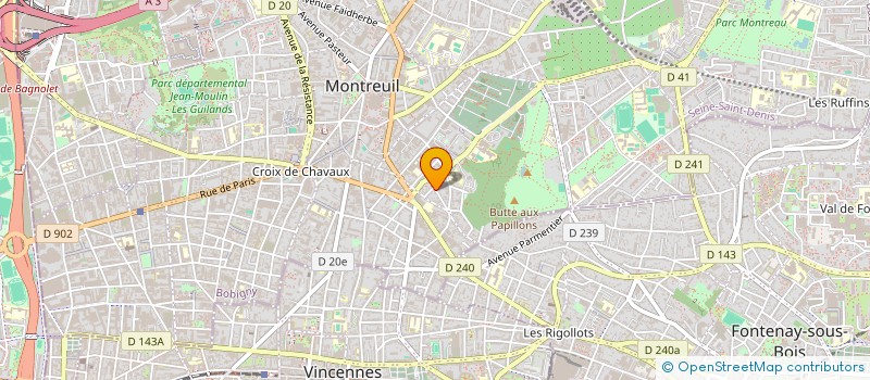 localisation de l'entreprise MONSIEUR ALOIS KLEIN  MONTREUIL