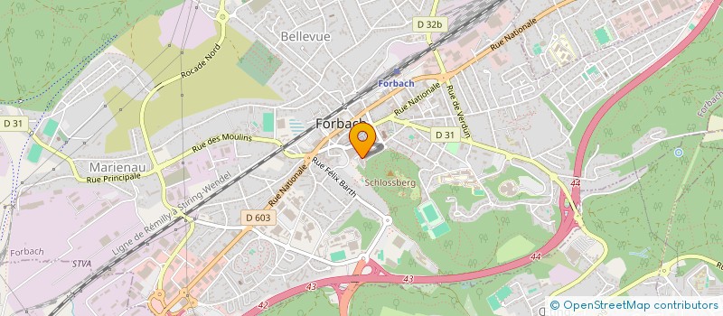 localisation de l'entreprise MONSIEUR ALOIS KOERPERICH à FORBACH