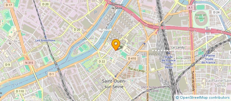 localisation de l'entreprise MONSIEUR ALOIS MULLER à SAINT-OUEN-SUR-SEINE