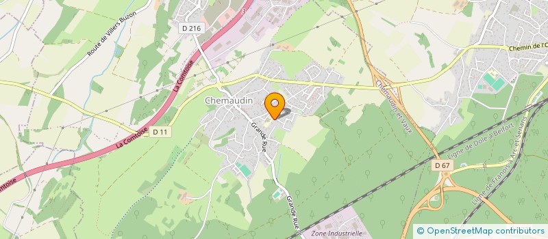 localisation de l'entreprise MONSIEUR ALOIS PIELLARD  CHEMAUDIN ET VAUX