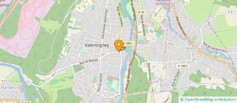 localisation de l'entreprise MONSIEUR ALOIS PIGUENET  VALENTIGNEY