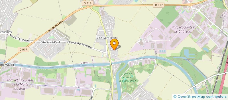 localisation de l'entreprise MONSIEUR ALOIS WUILBEAUX  CARVIN