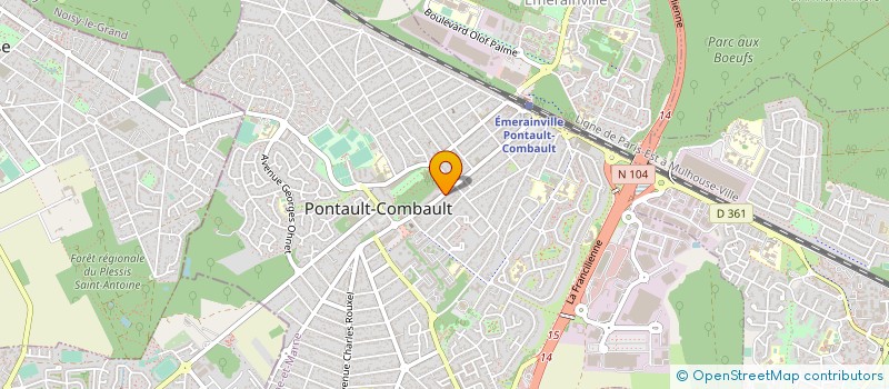 localisation de l'entreprise MONSIEUR ALOISE BITOMBA à PONTAULT-COMBAULT