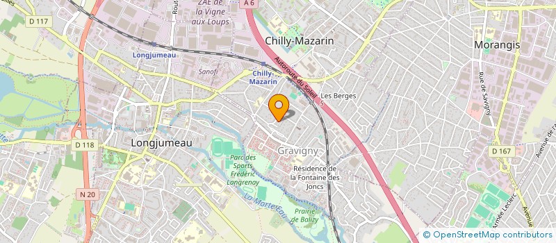 localisation de l'entreprise MONSIEUR ALONE AIM à CHILLY-MAZARIN
