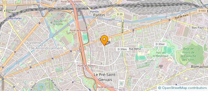 localisation de l'entreprise MONSIEUR ALONE CHOCRON  PANTIN