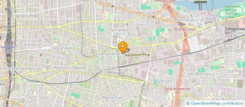 localisation de l'entreprise MONSIEUR ALONSO FERREL VIDAL  VILLEURBANNE