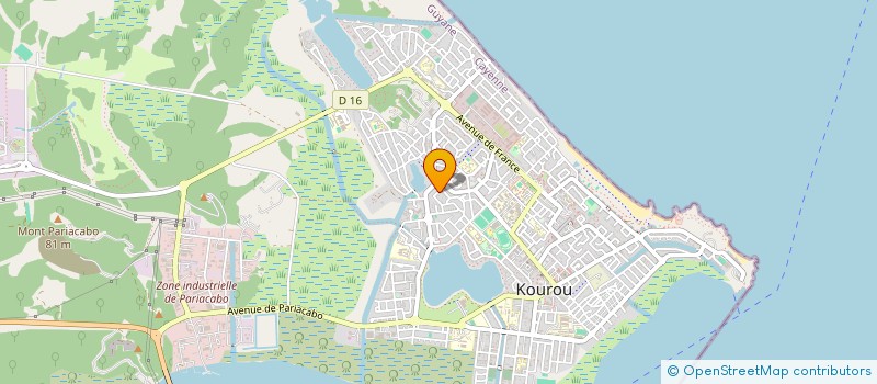 localisation de l'entreprise MONSIEUR ALONSO PETERSEN  KOUROU