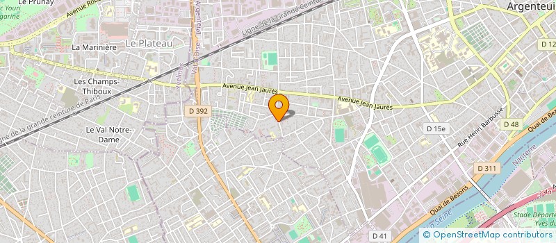 localisation de l'entreprise MONSIEUR ALOYS NGOUNOU à ARGENTEUIL