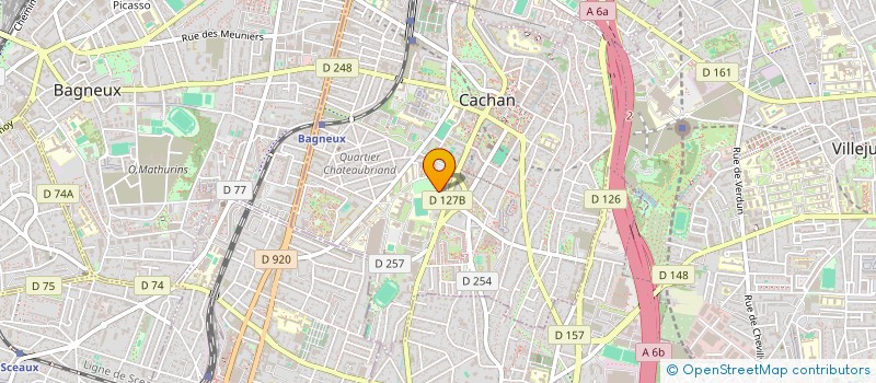 localisation de l'entreprise MONSIEUR ALOYS NZOOH CHEGUI  CACHAN