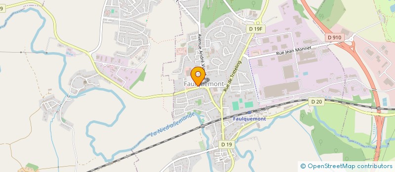 localisation de l'entreprise MONSIEUR ALOYSE DINCHER  FAULQUEMONT