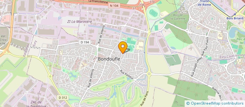 localisation de l'entreprise MONSIEUR ALPER CAYIROGLU  BONDOUFLE