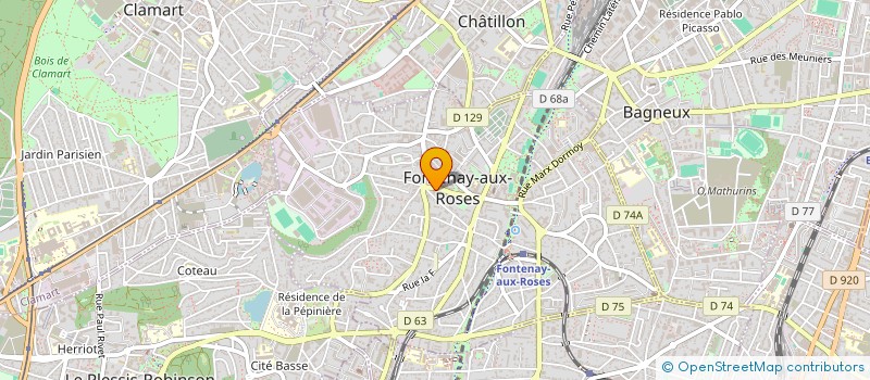 localisation de l'entreprise MONSIEUR ALPHA AMADOU BAH à FONTENAY-AUX-ROSES