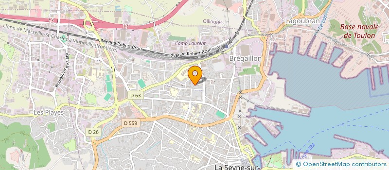 localisation de l'entreprise MONSIEUR ALPHA BARRY  LA SEYNE-SUR-MER