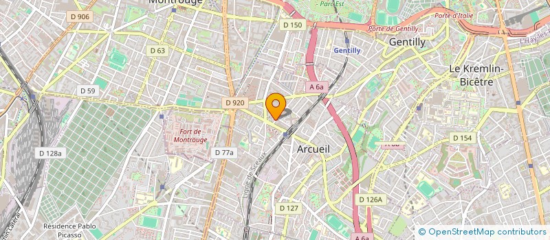 localisation de l'entreprise MONSIEUR ALPHA BERTHE  ARCUEIL