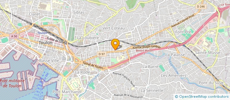 localisation de l'entreprise MONSIEUR ALPHA CAMARA  TOULON