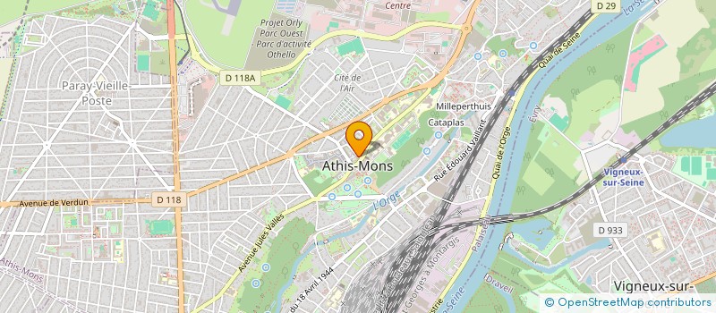 localisation de l'entreprise MONSIEUR ALPHA CISSE à ATHIS-MONS