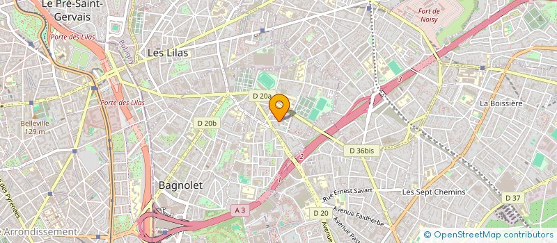 localisation de l'entreprise MONSIEUR ALPHA CONDE  BAGNOLET