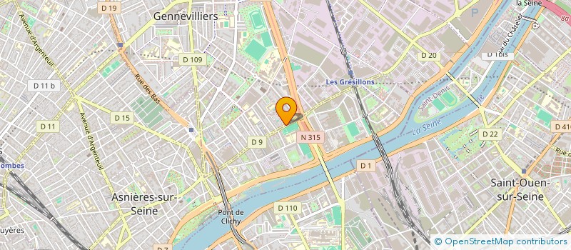 localisation de l'entreprise MONSIEUR ALPHA DIAGNE à GENNEVILLIERS