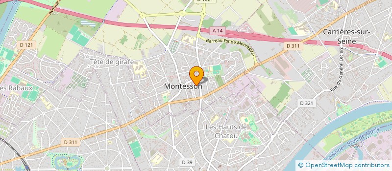 localisation de l'entreprise MONSIEUR ALPHA DIALLO à MONTESSON