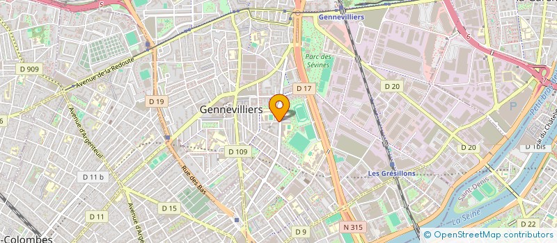 localisation de l'entreprise MONSIEUR ALPHA DIALLO à GENNEVILLIERS