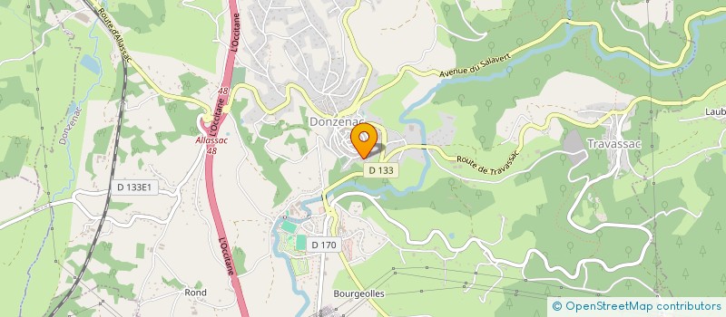 localisation de l'entreprise MONSIEUR ALPHA DIALLO  DONZENAC