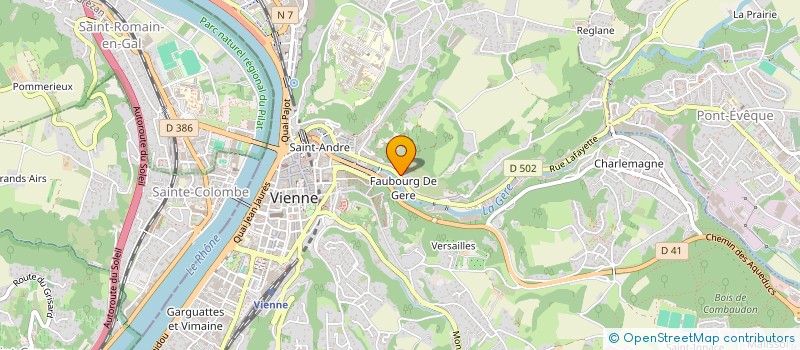 localisation de l'entreprise MONSIEUR ALPHA DIALLO à VIENNE