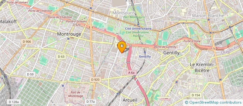 localisation de l'entreprise MONSIEUR ALPHA DIALLO  GENTILLY