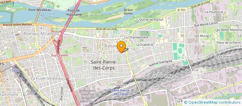 localisation de l'entreprise MONSIEUR ALPHA DIALLO  SAINT-PIERRE-DES-CORPS