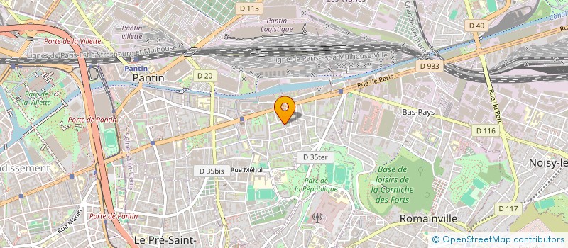 localisation de l'entreprise MONSIEUR ALPHA OMAR JALLOW à PANTIN