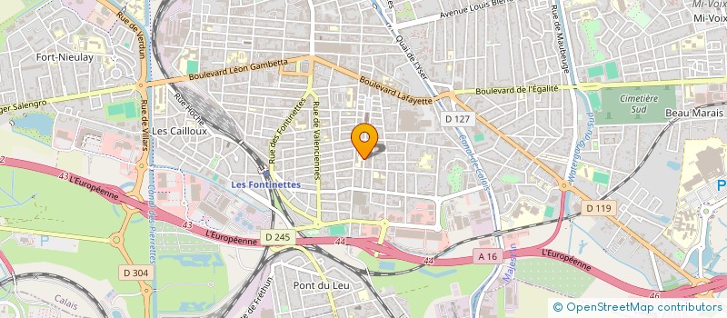 localisation de l'entreprise MONSIEUR ALPHA OUMAR LY  CALAIS