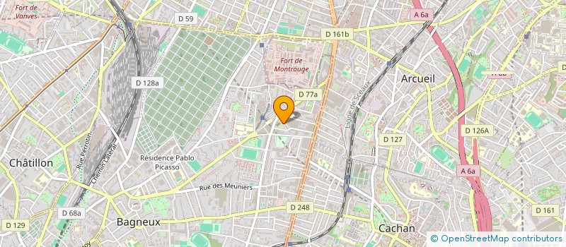 localisation de l'entreprise MONSIEUR ALPHA OUSMANE BALDE à BAGNEUX