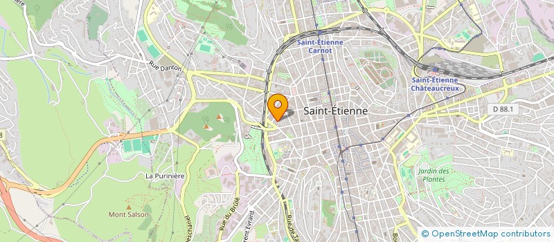 localisation de l'entreprise MONSIEUR ALPHA SALL  SAINT-ETIENNE