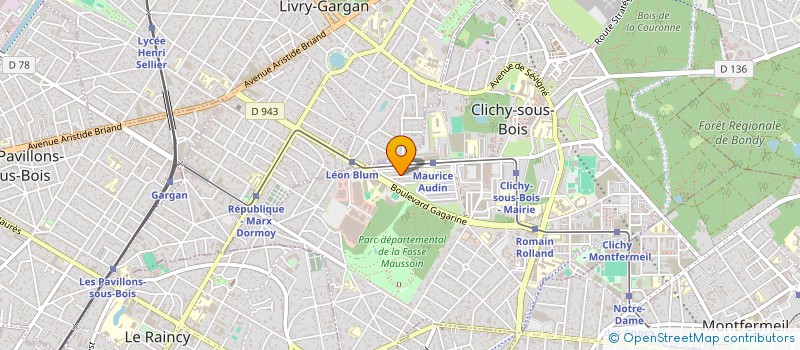 localisation de l'entreprise MONSIEUR ALPHA TOURE à CLICHY-SOUS-BOIS
