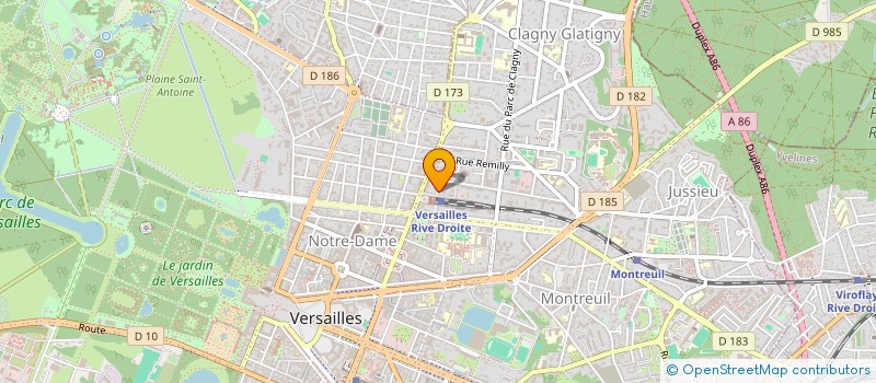 localisation de l'entreprise MONSIEUR ALPHEE BONNESCUELLE DE LESPINOIS à VERSAILLES