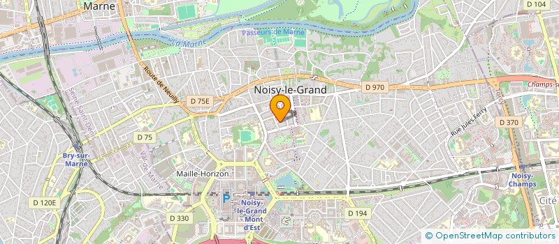 localisation de l'entreprise MONSIEUR ALPHONSE ABHE à NOISY-LE-GRAND